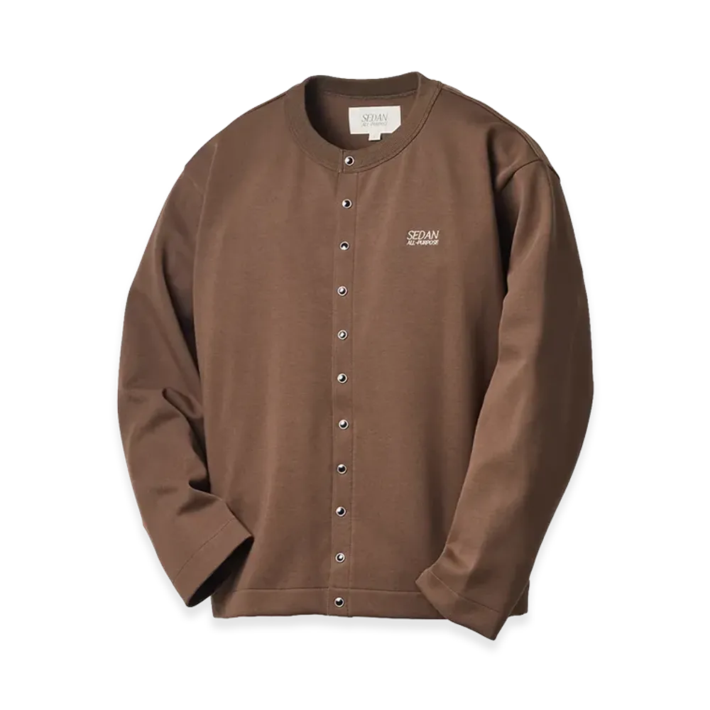SEDAN ALL-PURPOSE Snap Cardigan "Espresso"
