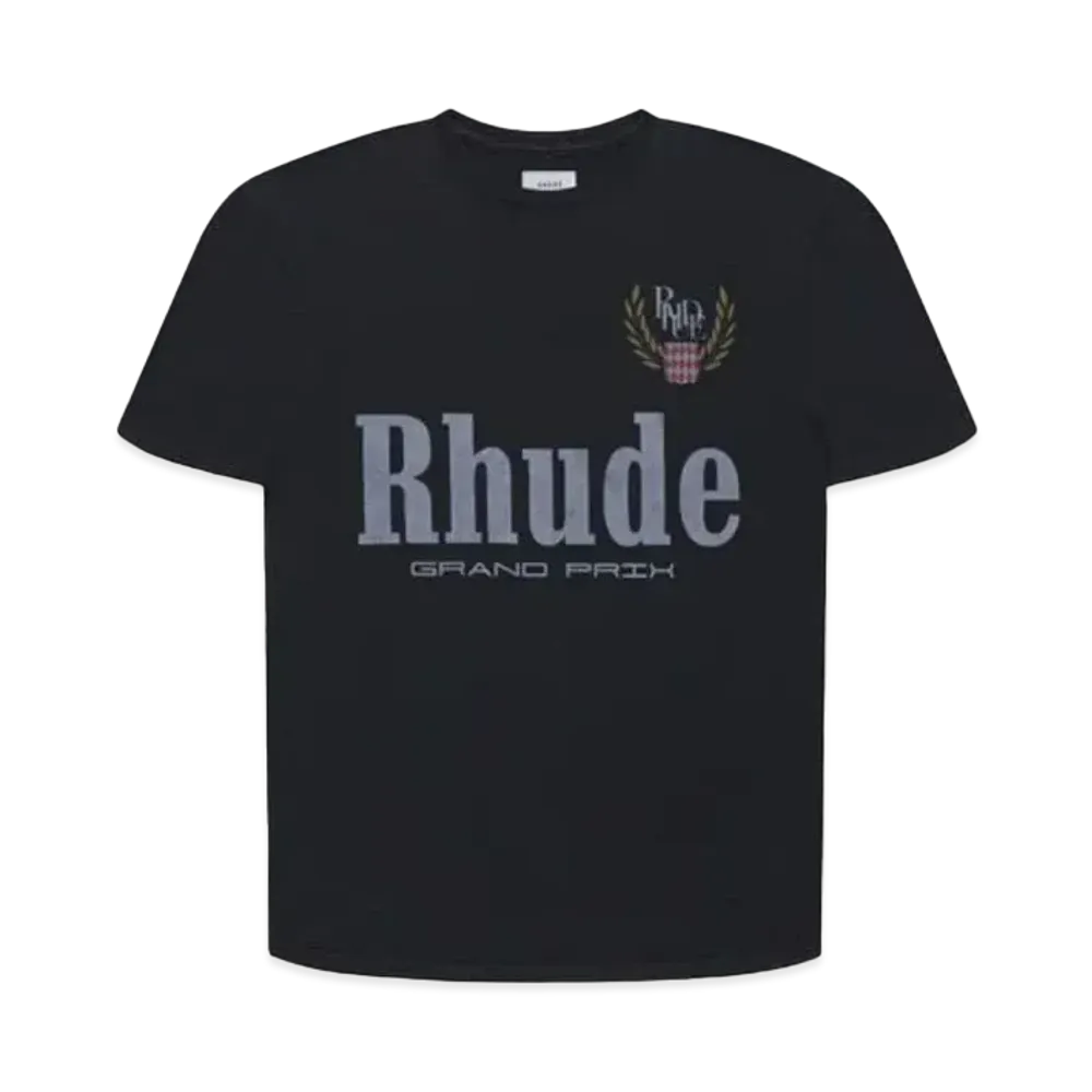 RHUDE Grand Prix Tee "Black"
