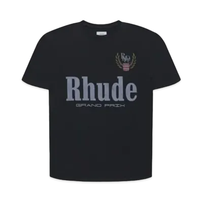 RHUDE Grand Prix Tee "Black"