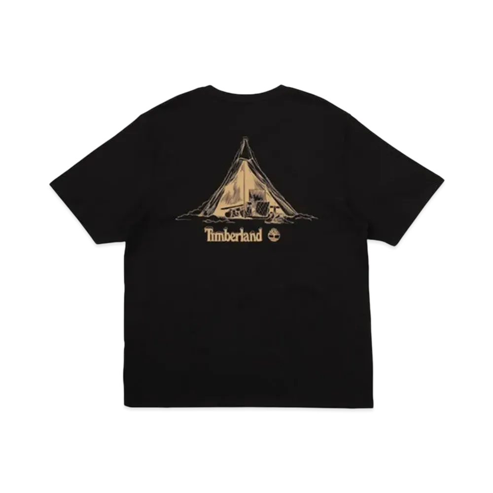 Timberland Allgender Short Sleeve Camp Graphic Tee "Black"