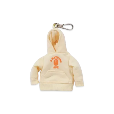 A BATHING APE College Pullover Hoodie Key Chain "Yellow"