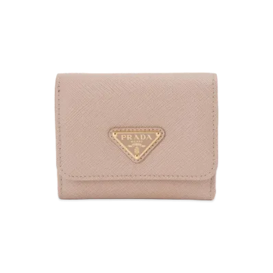 PRADA Trifold Wallet "Pink Beige"