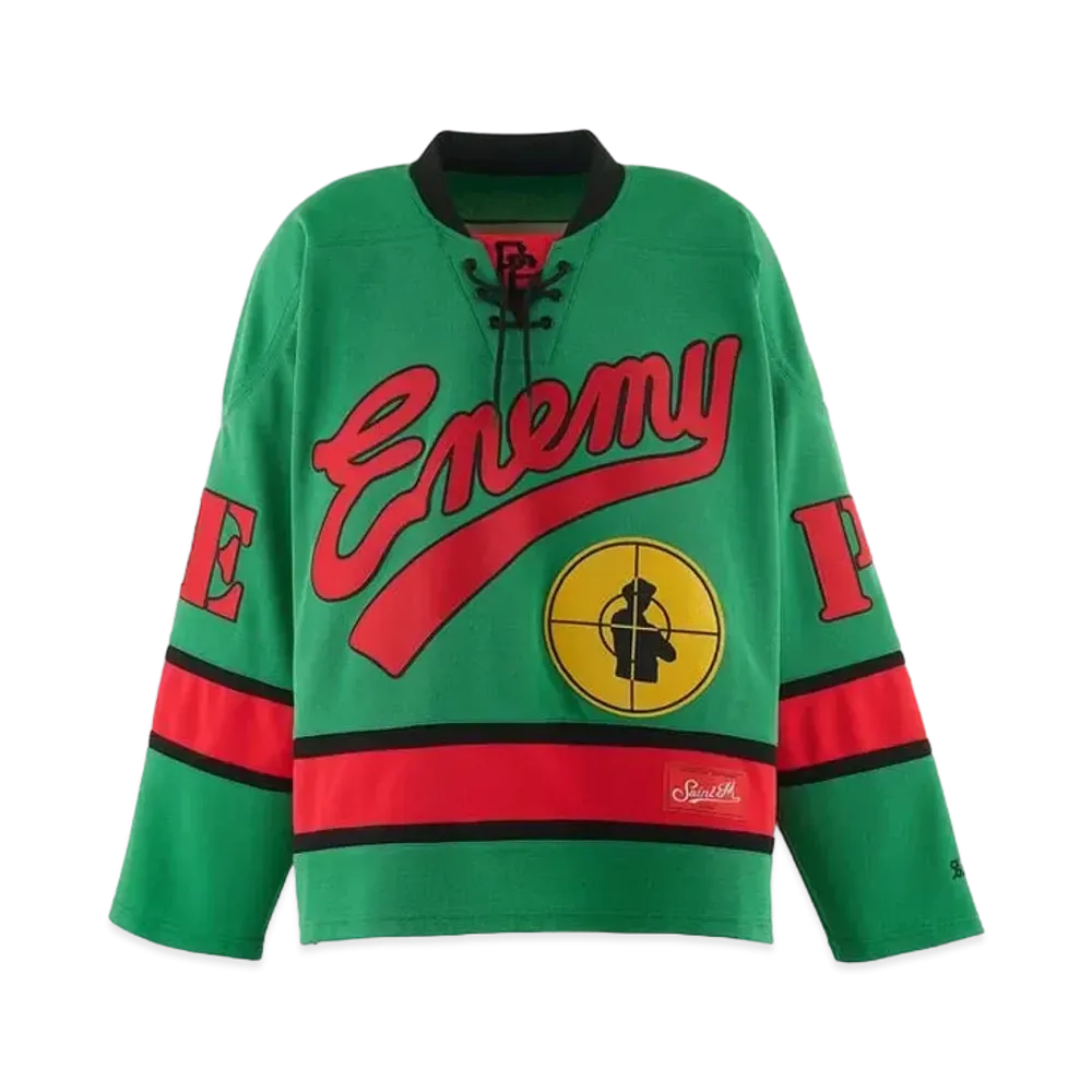 SAINT Mxxxxxx x Public Enemy Game Shirt "Green"
