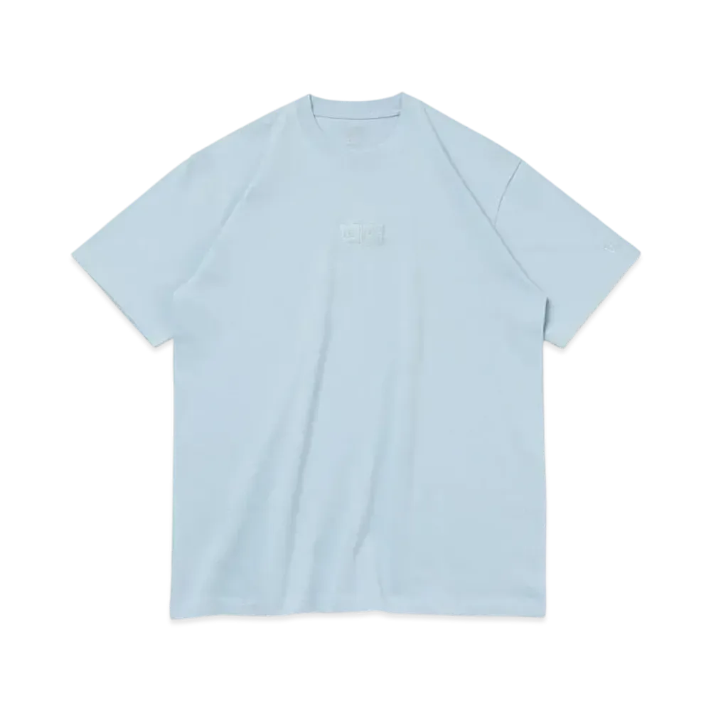 NEW ERA Short Sleeve Cotton T-shirt Box Logo Regular Fit "Mist Blue"