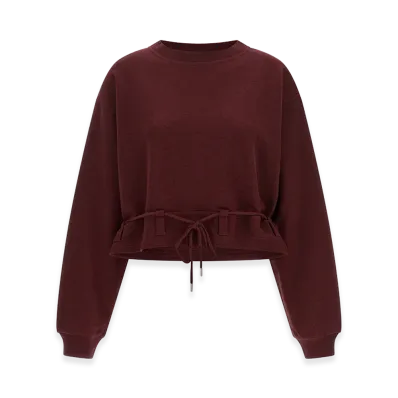 DRIES VAN NOTEN Women's haserfiela Sweatshirt "Bordeaux"