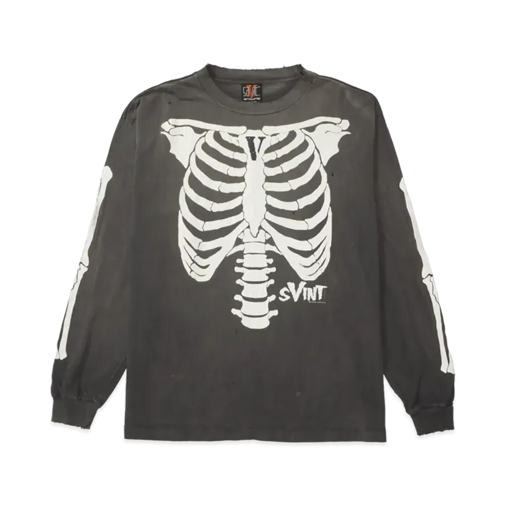 SAINT Mxxxxxx VLONE L/S T-Shirt Bone "Black"