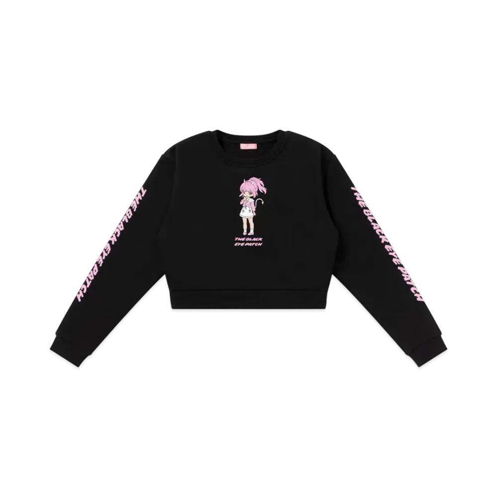 BlackEyePatch Devil Girl Crew Sweat "Black"