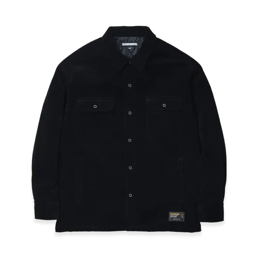 NEIGHBORHOOD Corduroy CPO Shirt LS "Black"
