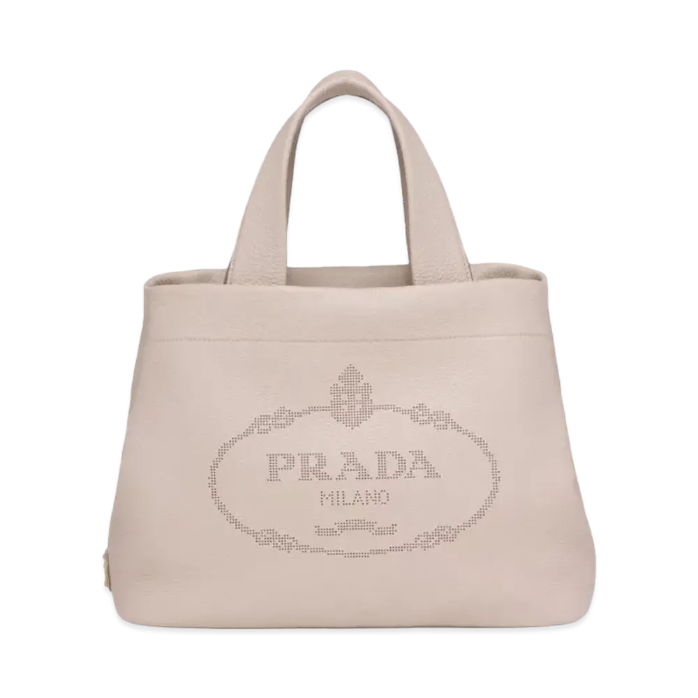 PRADA Medium Leather Handbag "Water Lily"