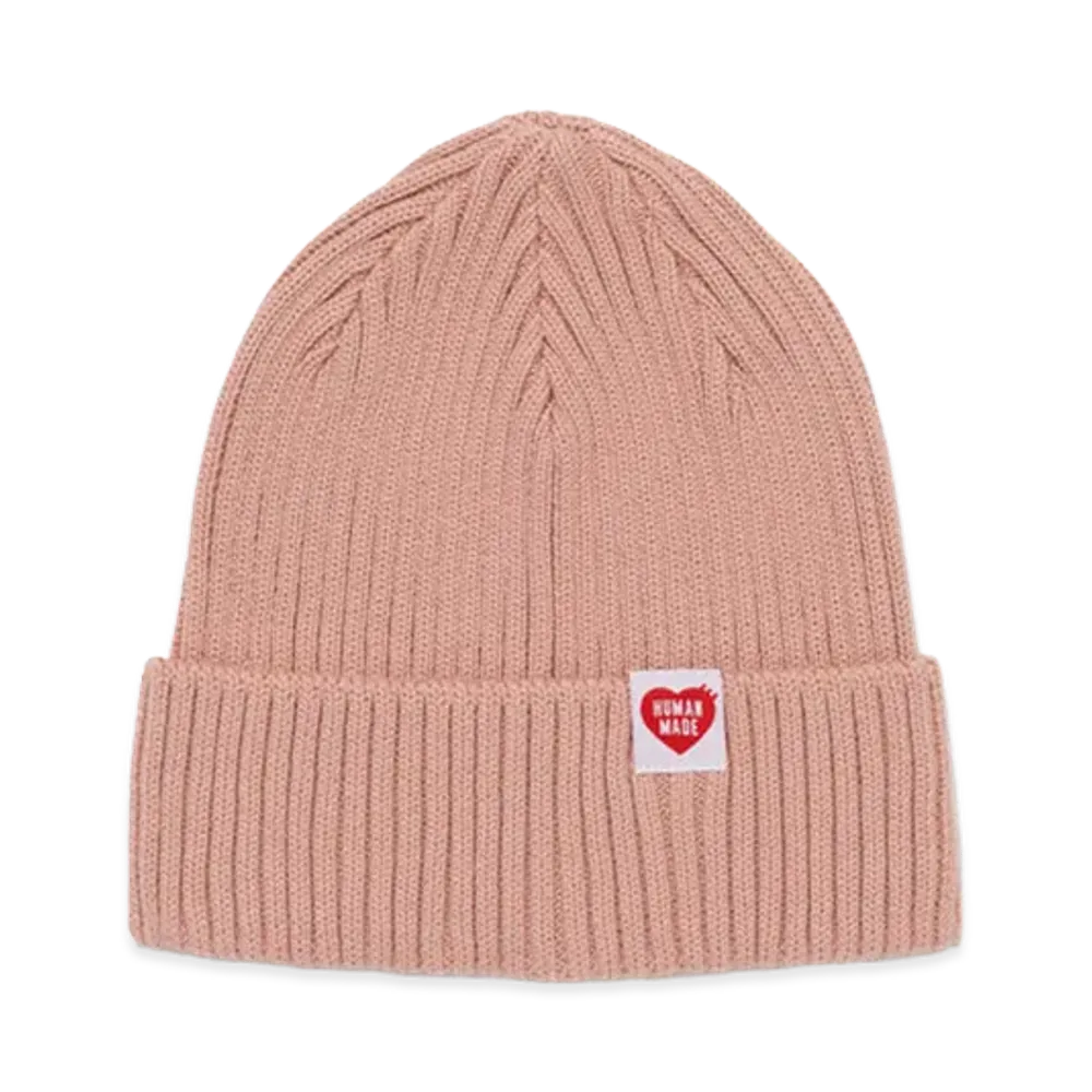 HUMAN MADE Cotton Rib Beanie "Pink"