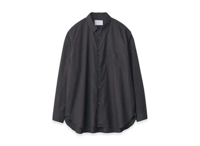 ssstein Pima Cotton Oversized Regular Collar Shirt "Black"