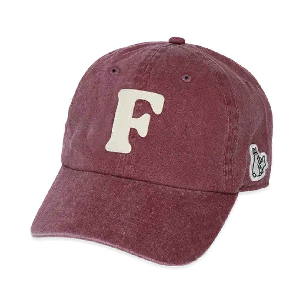 FR2 F Logo Garment Dye Cap "Burgundy"
