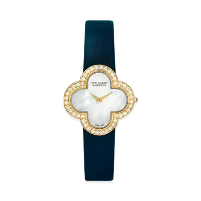 Van Cleef & Arpels Alhambra small model watch "18K Yellow gold/Diamond/Mother-of-pearl"