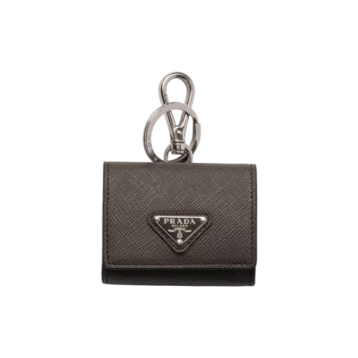PRADA Saffiano Leather Earphone Case "Gray"