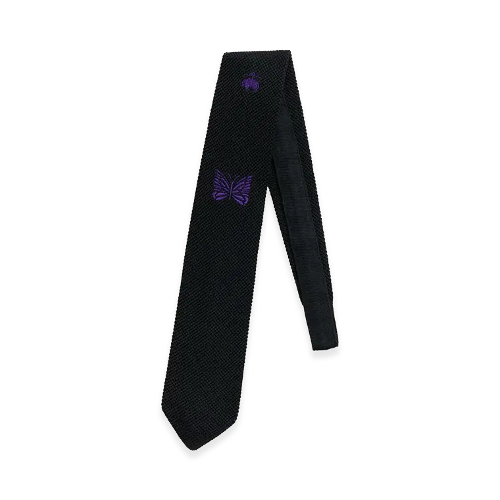 NEEDLES x Brooks Brothers Silk GF Papillon Knit Tie "Black"