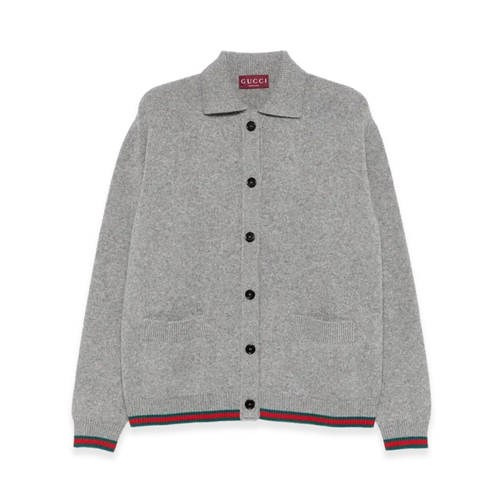 GUCCI Women's Polo Cardigan "Black"