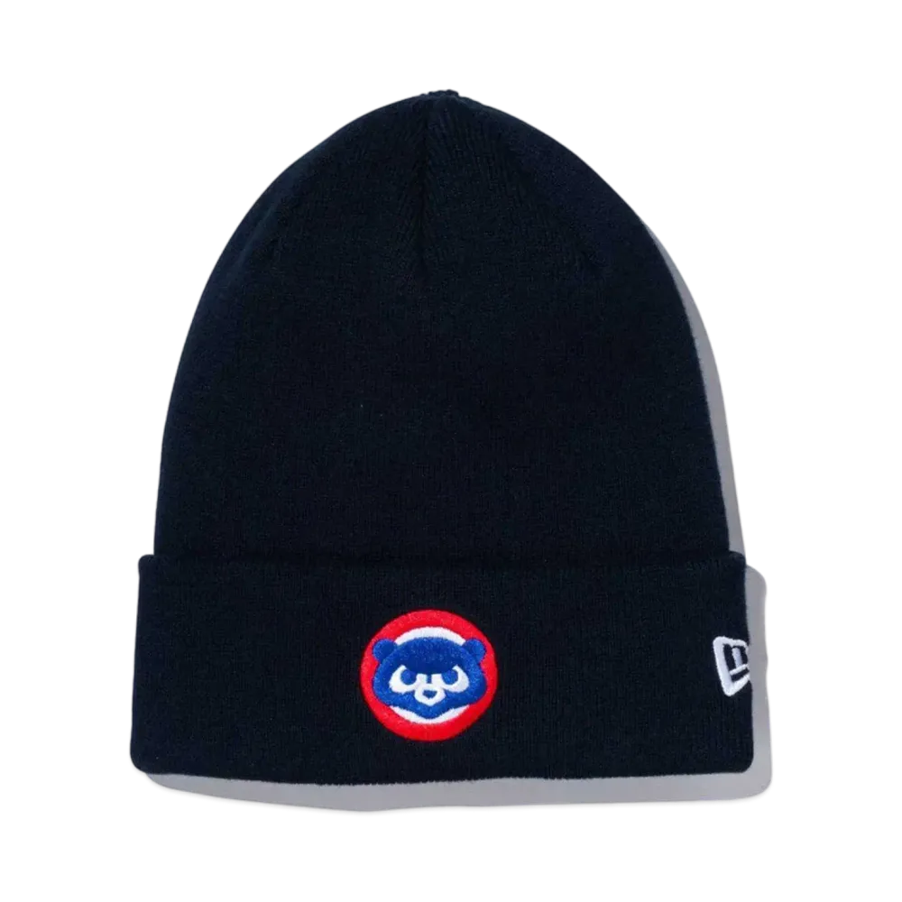 NEW ERA Basic Cuff Knit Cotton Chicago Cubs "Navy"