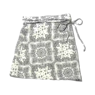 atmos pink Paisley Pattern Wrap Skirt "White"