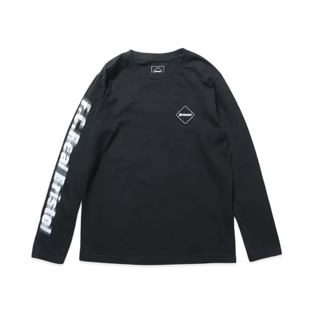 F.C.Real Bristol for Kids Blurred Logo L/S Tee "Black"
