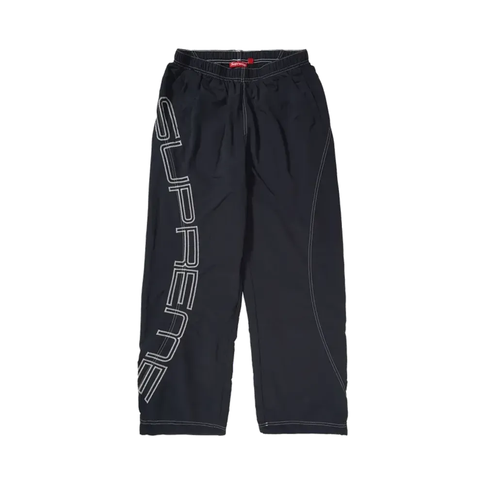 Supreme Spellout Embroidered Track Pant "Black"