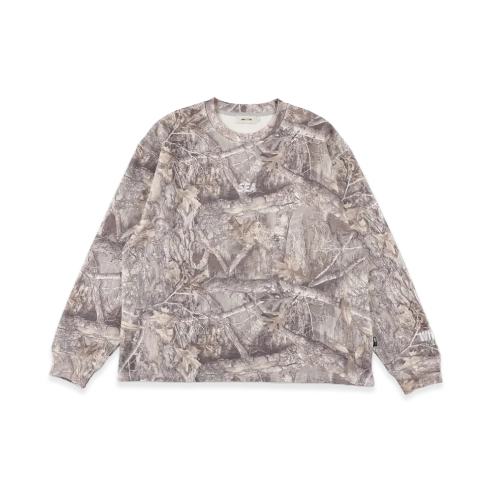 WIND AND SEA Heavy Waffle L/S Tee "Camo"