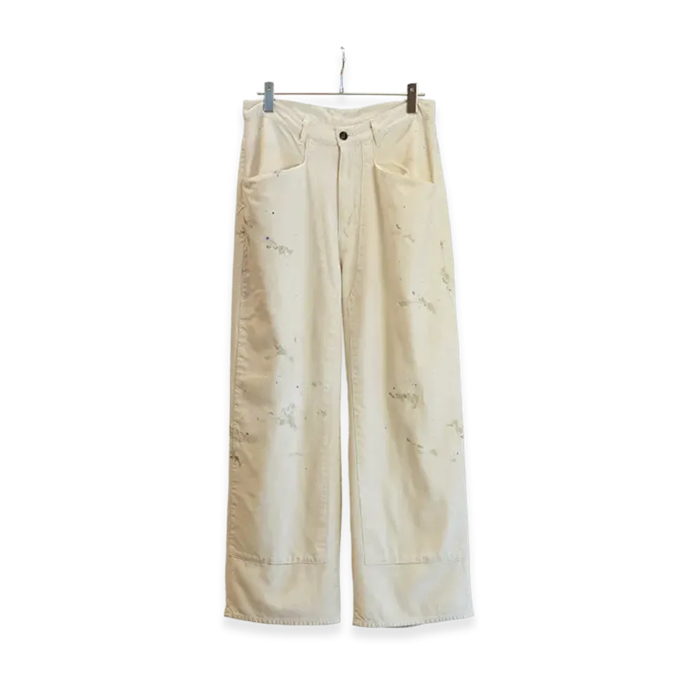 ANCELLM C/R Duck Doubleknee Pants "White"