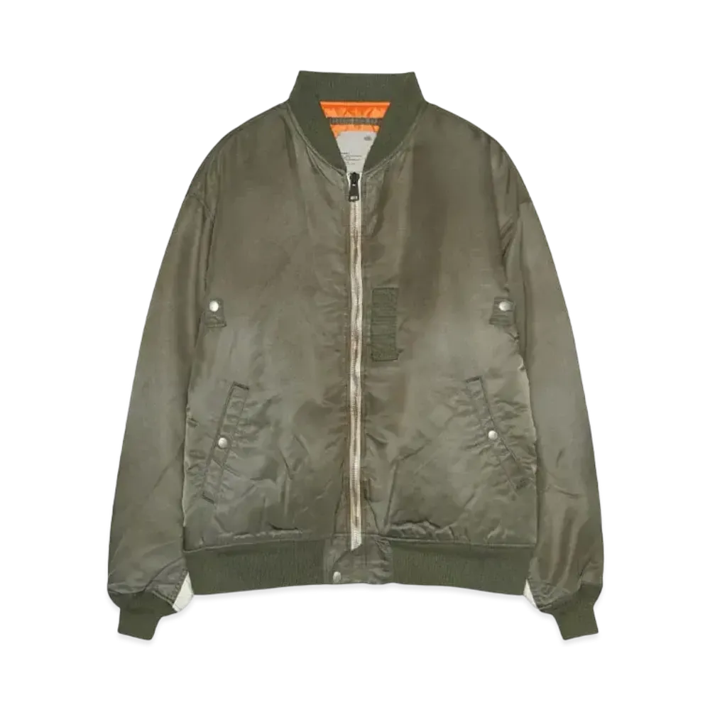 MADNESS VINTAGE MA-1 FLIGHT BOMBER "ARMY GREEN"