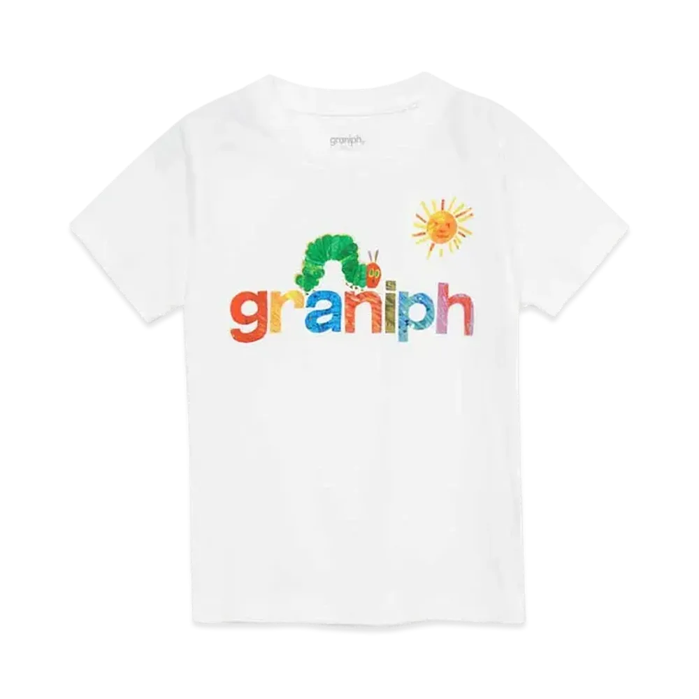 graniph x Eric Carle Logo Kids T-Shirts "White"