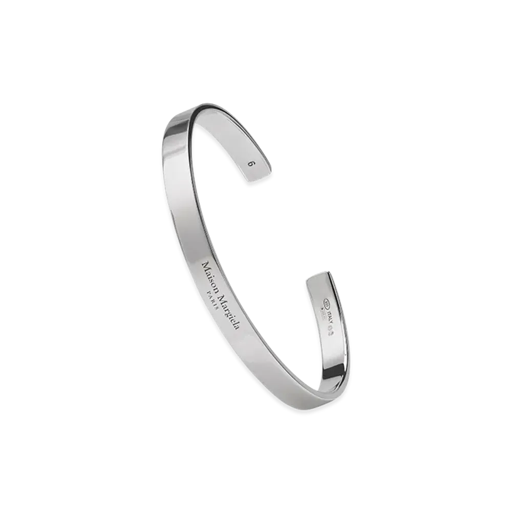 Maison Margiela Logo Cuff Bracelet "Silver"