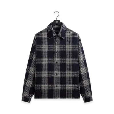 Kith Textured Plaid Deon Shirt "Nocturnal"