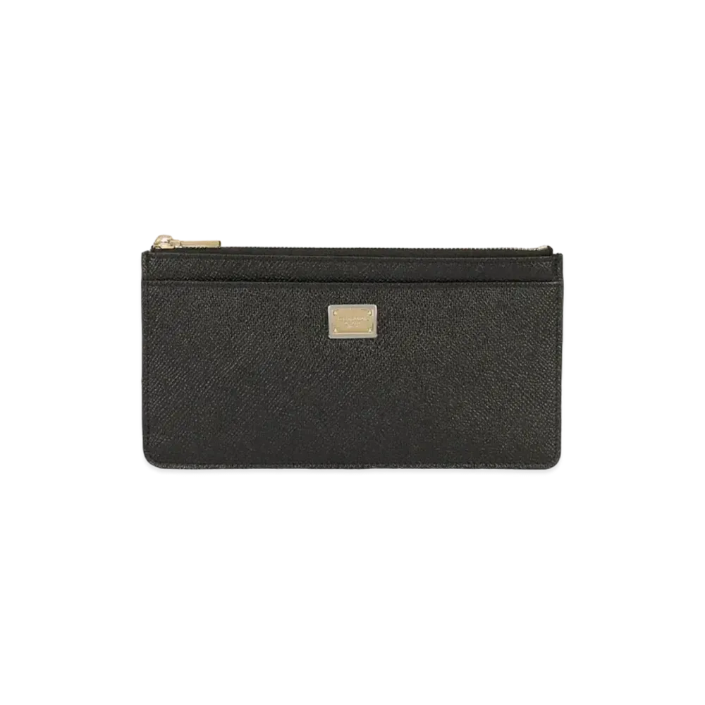 Dolce&Gabbana Card Case Large Calfskin Logo Plate "Violet"