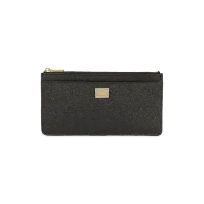 Dolce&Gabbana Card Case Large Calfskin Logo Plate "Violet"