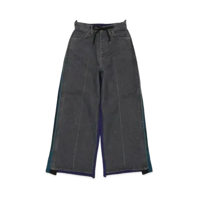 FACETASM Jersey Merging Denim "Black"