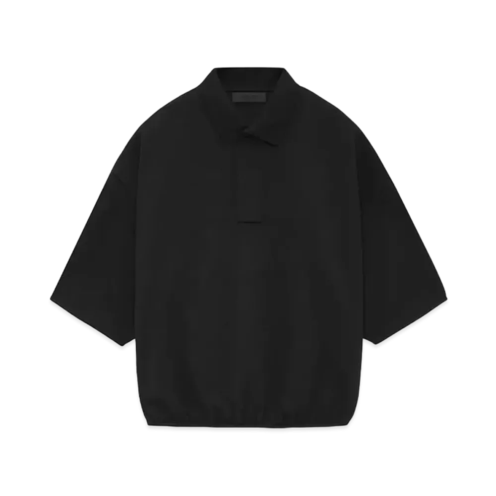 FEAR OF GOD ESSENTIALS 3/4 Sleeve Polo "Black"