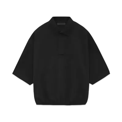 FEAR OF GOD ESSENTIALS 3/4 Sleeve Polo "Black"