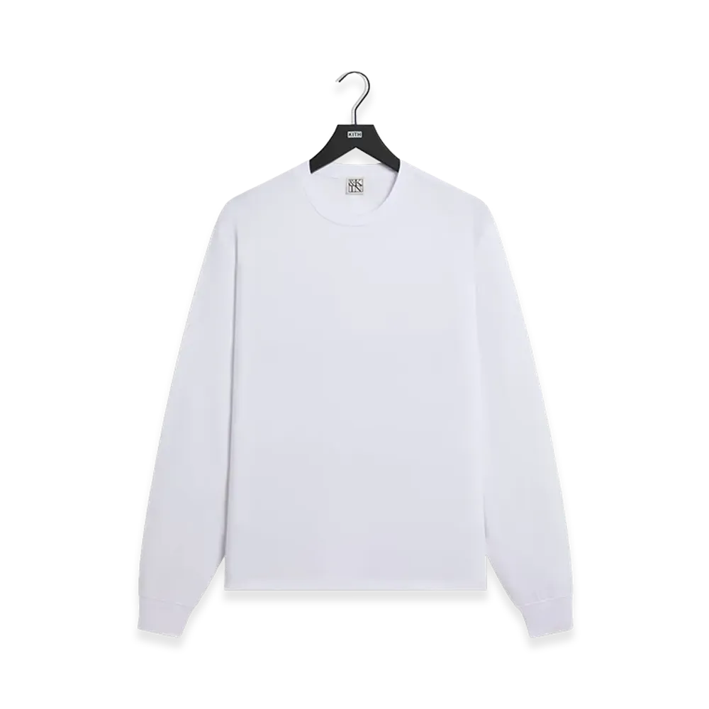 Kith &Kin Long Sleeve Darin Tee "White"