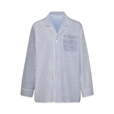 Maison Margiela Stripe Pajama Shirt "Blue"