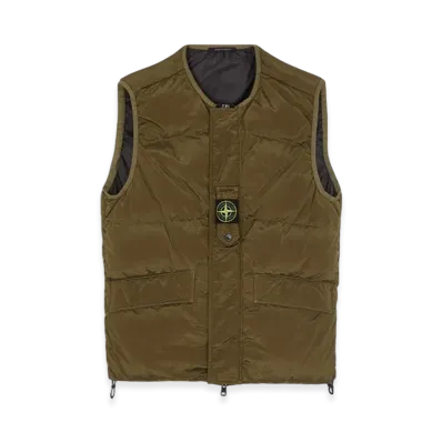 Stone Island G1119 Nylon Metal in Econyl Regenerated Nylon Down Reversible Jacket - 23FW "Olive Green"