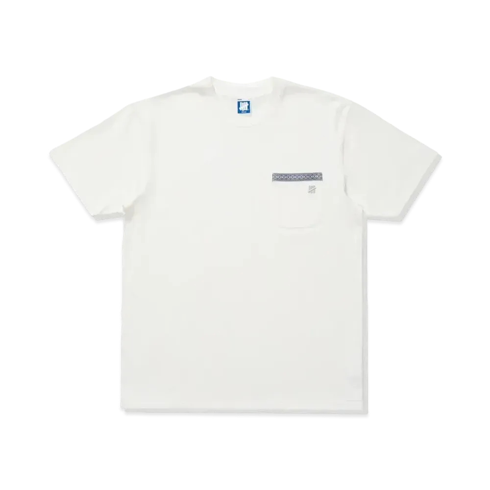 UNDEFEATED S/S Trim Pocket Tee "White"