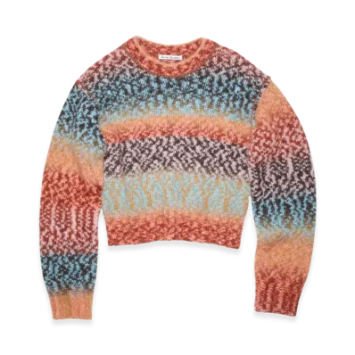 Acne Studios Wool Blend Jumper "Brown Blue/Multi"