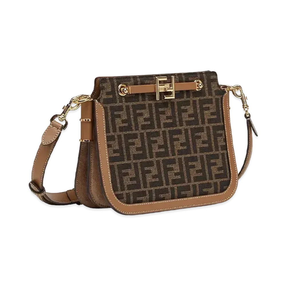 FENDI Touch Ff Fabric Bag "Brown"