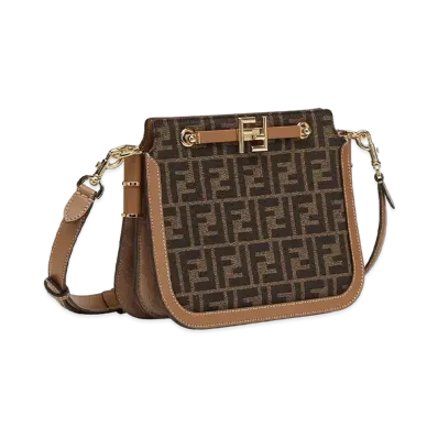 FENDI Touch Ff Fabric Bag "Brown"