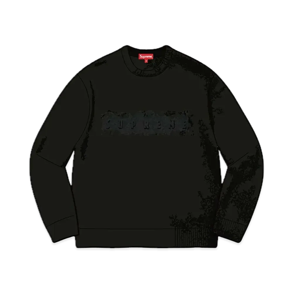 Supreme Embossed Sweater "Black"