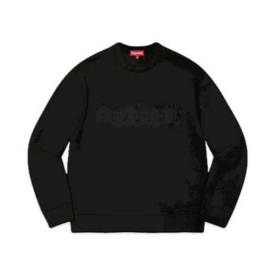 Supreme Embossed Sweater "Black"