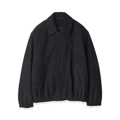 ssstein Cow Suede Zip Short Jacket "Black"