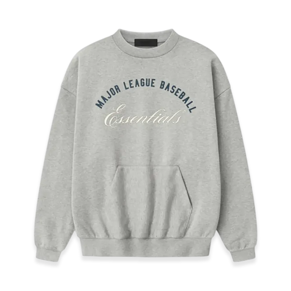 FEAR OF GOD ESSENTIALS MLB Sport Crewneck "Concrete Heather"