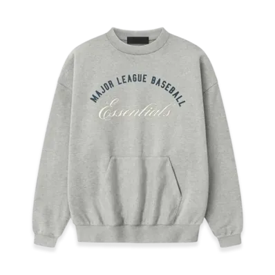 FEAR OF GOD ESSENTIALS MLB Sport Crewneck "Concrete Heather"