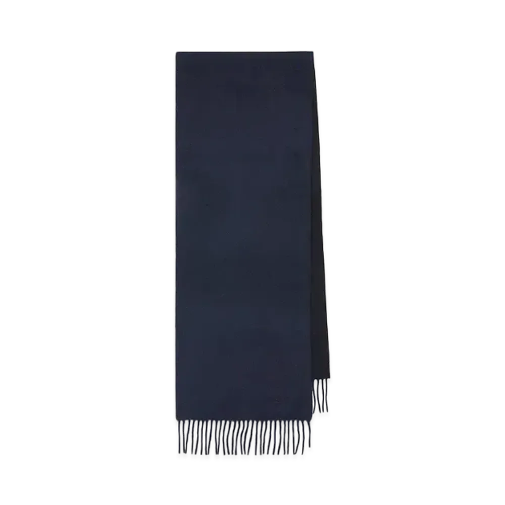Paul Smith Cashmere Reversible Scarf "Navy"