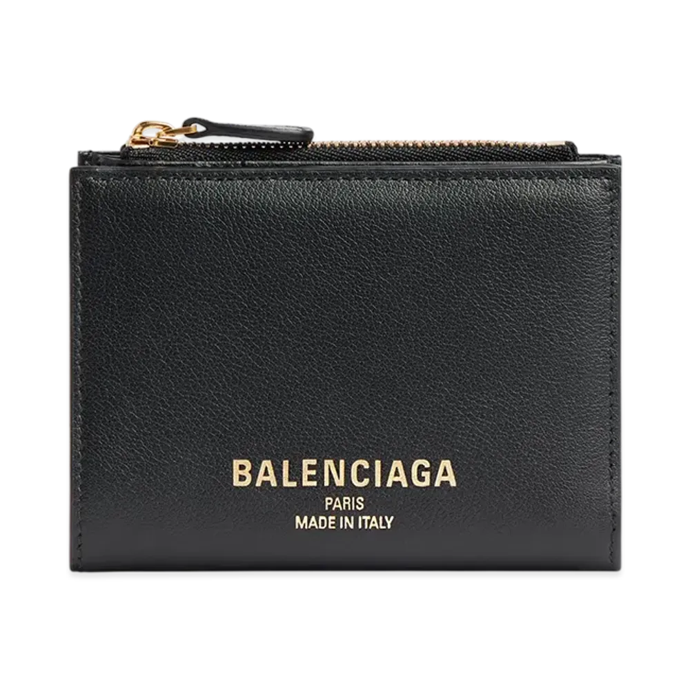 BALENCIAGA Cash 2.0 Bi-fold Wallet "Black"
