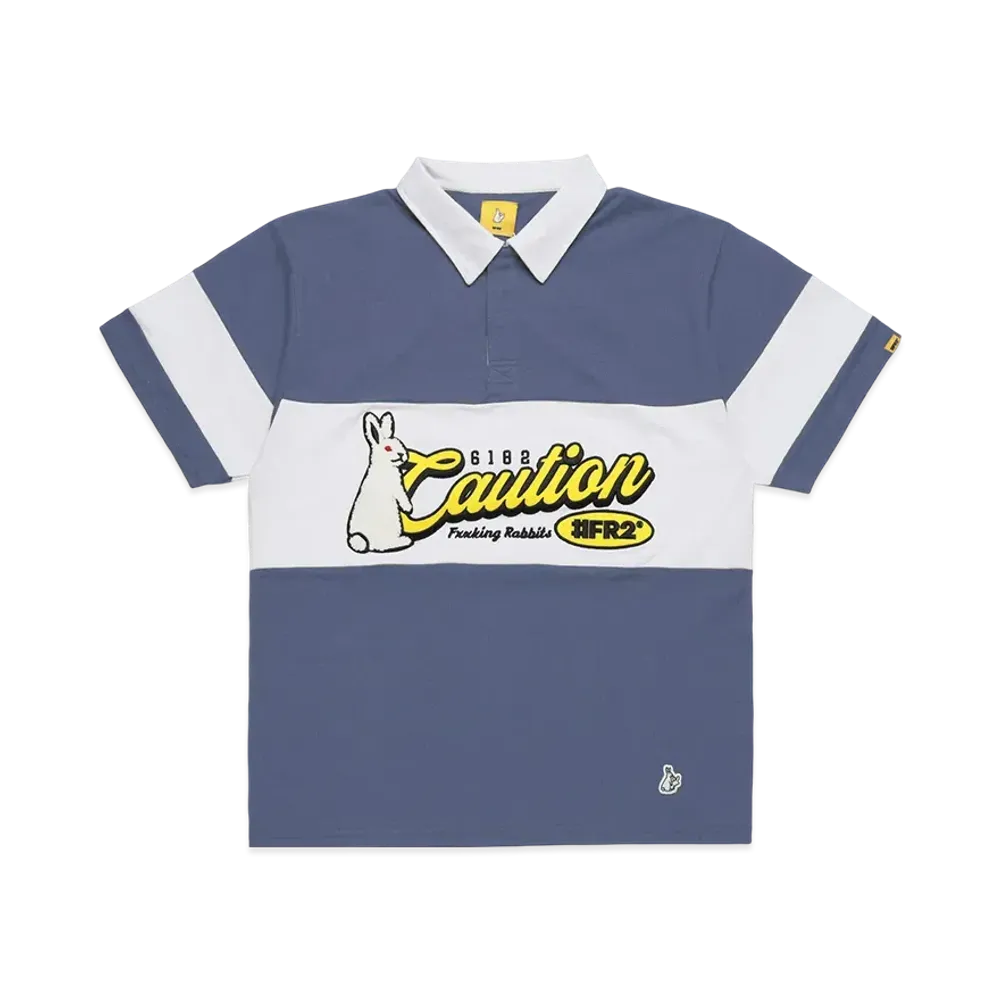 FR2 Caution Rabbit Classic Rugby Shirt "Blue"